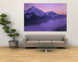 Clouds over Mountains, Swiss Alps, Switzerland Wall Mural