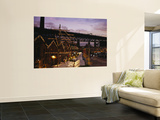 Bridge Lit Up at Night, Sydney Harbor Bridge, Sydney, New South Wales, Australia Wall Mural