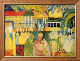 Dame in Krinolinen Print van Wassily Kandinsky Dame in Krinolinen Print van Wassily Kandinsky