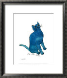 Eine blaue Katze, ca. 1954 Poster von Andy Warhol