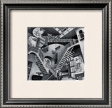 Relativity Posters by M. C. Escher