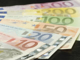 Fan of Traditional Euro Banknotes Lámina fotográfica Fan of Traditional Euro Banknotes Lámina fotográfica