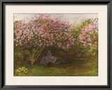 Resting Under the Lilacs Prints by Claude Monet