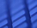 Close-Up of a Blue Tinted Computer Keyboard Photographic Print
