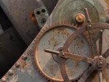 Industrial Metal Gears with Rusty Surface Photographic Print