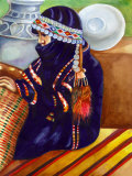 Outdoor Portrait of Girl in Middle East Attire Prints