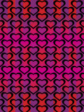 Colorful Pattern of Hearts for Valentine's Day Affiches