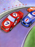 Car Race with Spectators Prints