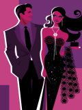 Couple Dressed Up for Night on the Town Póster Couple Dressed Up for Night on the Town Póster