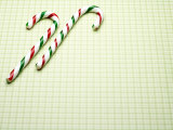 Studio Shot of Sweet and Delicious Candy Canes Photographic Print