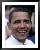 Barack Obama, Concord, NH 額入り写真プリント