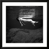 Weeki Wachee Spring, Florida Indrammet fotografitryk af Toni Frissell