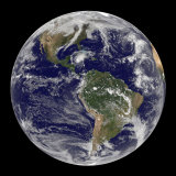 Full Earth Showing Hurricane Paloma Photographic Print by Stocktrek Images 