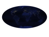 Earth's Human-Generated Nighttime Lights for the Calendar Year 2003 Photographic Print by Stocktrek Images 