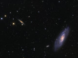 Spiral Galaxy Messier 106 Photographic Print by Stocktrek Images 