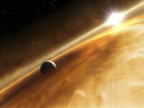 Artist's Concept of the Star Fomalhaut and a Jupiter-Type Planet Photographic Print by Stocktrek Images 
