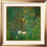 Farm Garden with Sunflowers, c.1912 Prints by Gustav Klimt