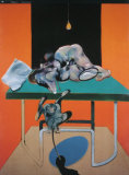 Due Figure con Una Schimmia Prints by Francis Bacon