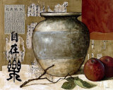 Chinese Ceramic with Apples Affiche par Pascal Lionnet