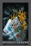 Burning Blackjack Affiches par Michael Godard