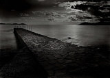 Jetty near the Palm Beach Affiche par Olivier Meriel