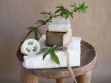 Beige and White Spa Poster von Amelie Vuillon