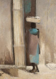 Dans les Rues de Mopti Poster by Dominque Andrier