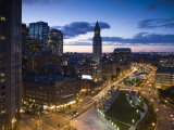Atlantic Avenue Greenway and Customs Houseview North, Boston, Massachusetts, USA Photographic Print by Walter Bibikow