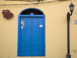 Lamp-post by Blue Door, Casco Viejo, Panama City, Panama Photographic Print by Jane Sweeney