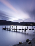 Brandelhow Bay Jetty at Dawn, Derwentwater, Lake District National Park, Cumbria, England, Uk Photographic Print by Gavin Hellier
