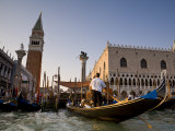 Gondolas and St. Mark's Campanile, Venice, Italy Photographic Print by Doug Pearson