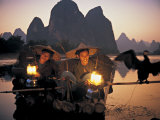 Cormerant Fishermen, Yangshuo, Guangxi, China Photographie par Peter Adams