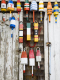 Lobster Buoys, Rockport Harbour, Rockport, Cape Ann, Massachusetts, USA Photographic Print by Walter Bibikow