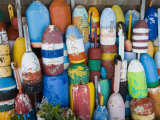 Lobster Buoys, Rockport Harbour, Rockport, Cape Ann, Massachusetts, USA Photographic Print by Walter Bibikow