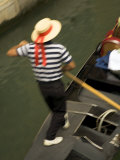 Gondolier, Venice, Italy Photographic Print by Neil Farrin