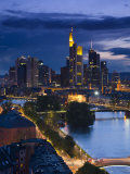 Skyline, Frankfurt-Am-Main, Hessen, Germany Photographic Print by Walter Bibikow