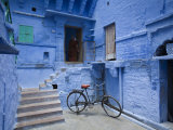 Traditional Blue Architechture, Jodhpur, Rajasthan, India Photographie par Doug Pearson