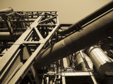 Meiderich Ironworks, North Duisburg Landscape Park, Duisburg, Rhineland-Westphalia, Germany Photographic Print by Walter Bibikow