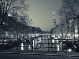 Prinsengracht and Wsterkerk, Amsterdam, Holland Photographie par Jon Arnold