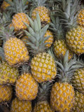 Reunion Island, St-Paul, Seafront Market, Pineapples Photographic Print by Walter Bibikow