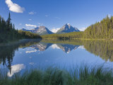 Whirlpool Peak, Mt. Fryatt and Leech Lake, Jasper National Park, Alberta, Canada Photographic Print by Michele Falzone