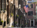 Spring, Acorn Street, Beacon Hill, Boston, Massachusetts, USA Photographic Print by Walter Bibikow