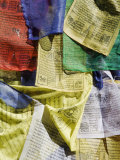 Prayer Flags, Mahakala Temple, Observatory Hill, Darjeeling, West Bengal, India Photographic Print by Jane Sweeney