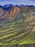 Mountain Slopes, Landmannalaugar, Fjallabak Nature Reserve, Central Iceland Photographic Print by Michele Falzone