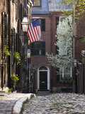 Spring, Acorn Street, Beacon Hill, Boston, Massachusetts, USA Photographie par Walter Bibikow