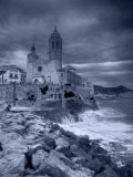 Sitges, Sant Bartomeu I Santa Tecla Church, Catalonia, Spain Photographic Print by Alan Copson