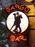 Enseigne d'un bar de tango, Buenos Aires, Argentine Photographie par Demetrio Carrasco