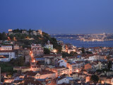 Baixa District and Castelo De Sao Jorge, Lisbon, Portugal Photographic Print by Michele Falzone