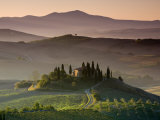 Farmhouse, Val D' Orcia, Tuscany, Italy Fotografisk trykk av Doug Pearson