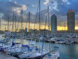 Port Olimpic, Barcelona, Spain Photographic Print by Alan Copson